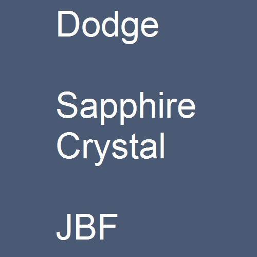 Dodge, Sapphire Crystal, JBF.